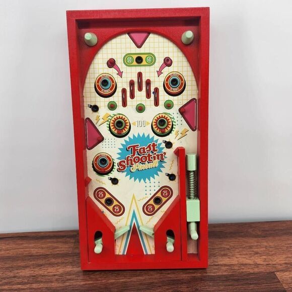 Wooden Pinball Retro Board Game Decor - Picture 1 of 3